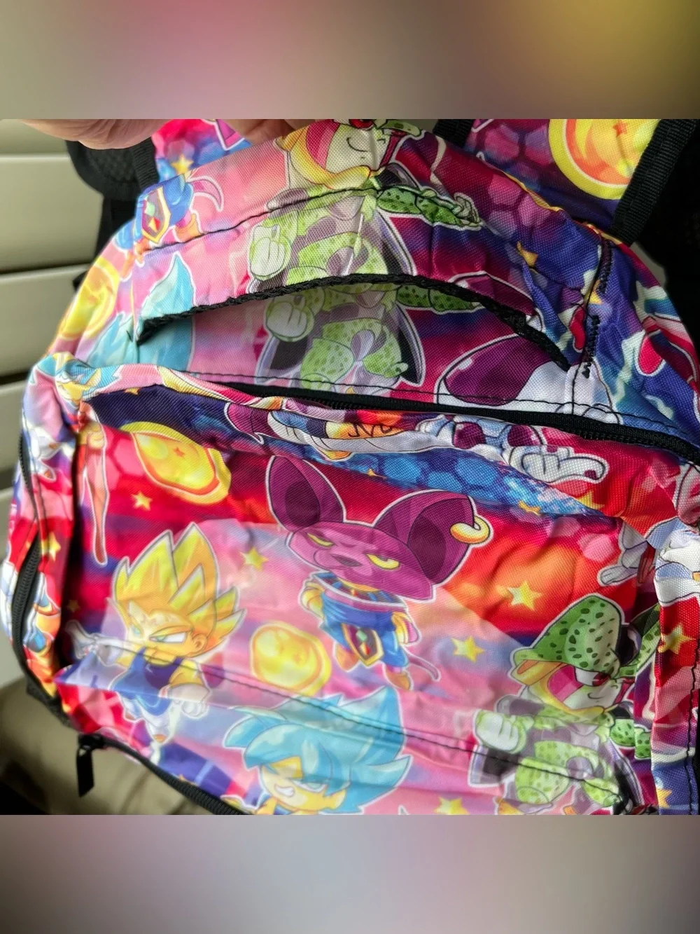Kids NEW Colorful Anime-Print Backpack - Pink Multicolor